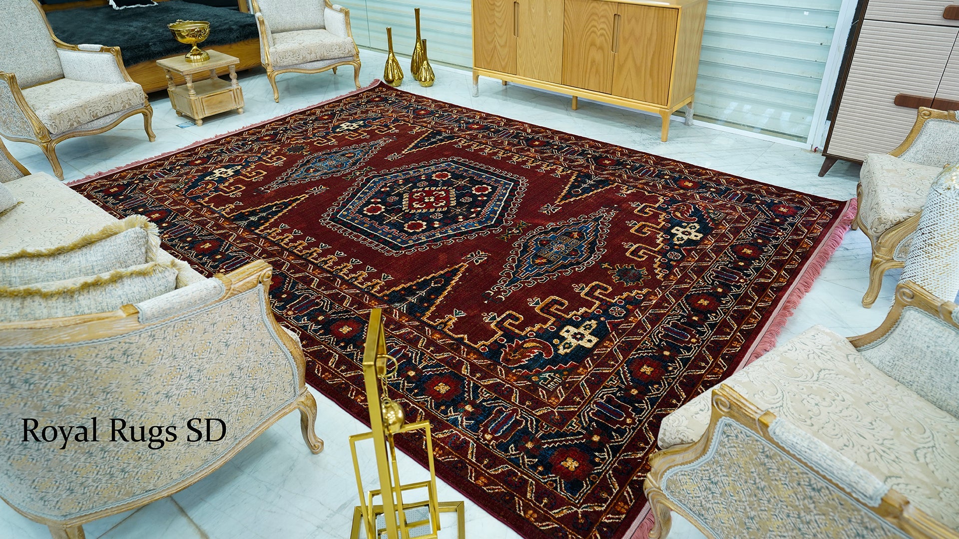500 Reeds Kashan Design (قالین 500 شانه)