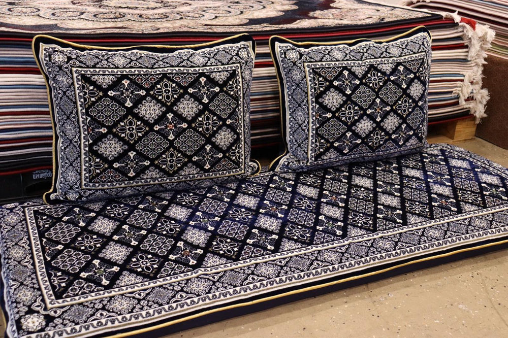 Dark Blue Customized Toshak Cover Set #001