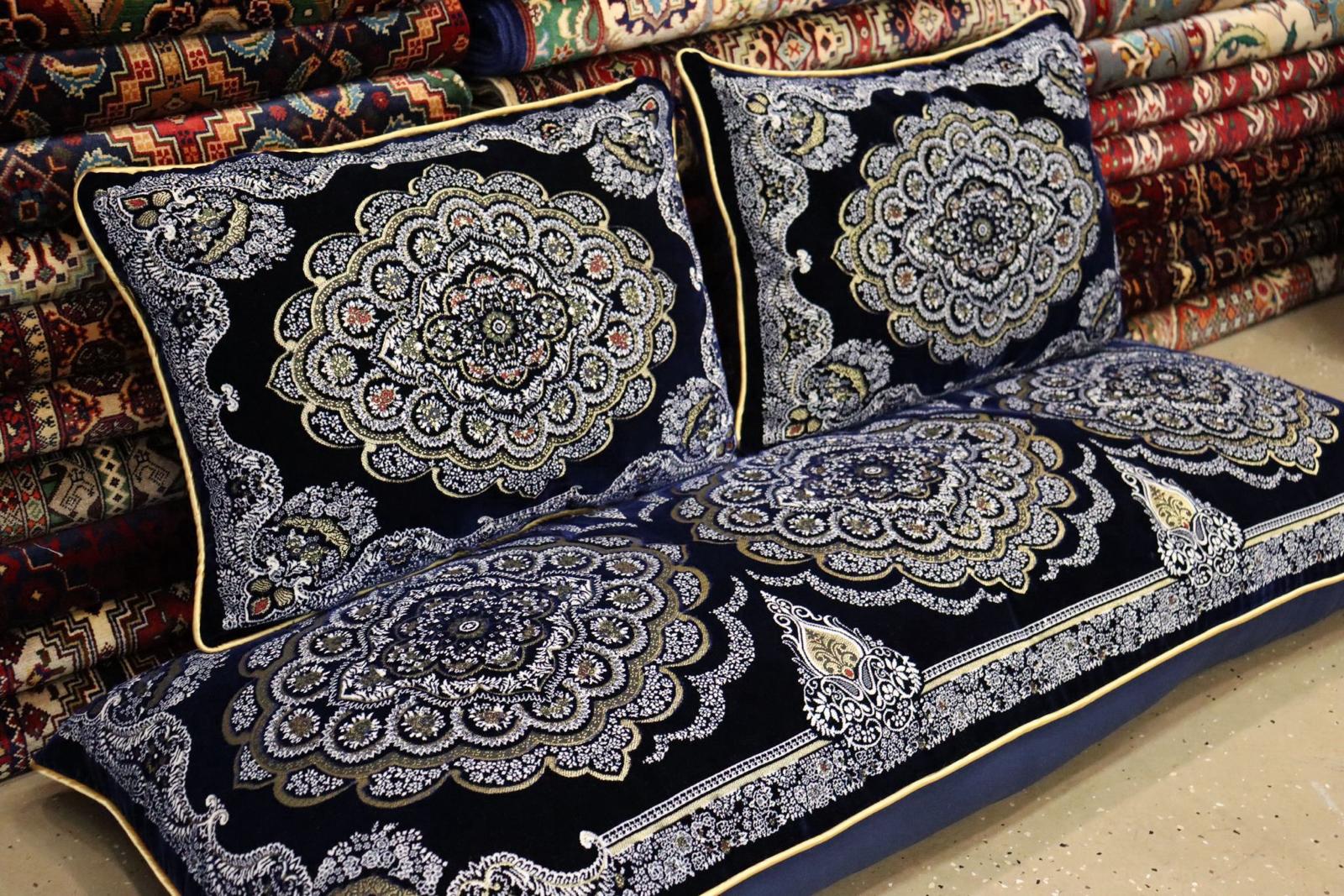 Dark Blue Customized Toshak Cover Set #004