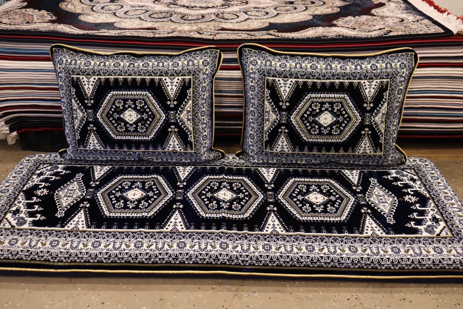 Dark Blue Customized Toshak Cover Set #003
