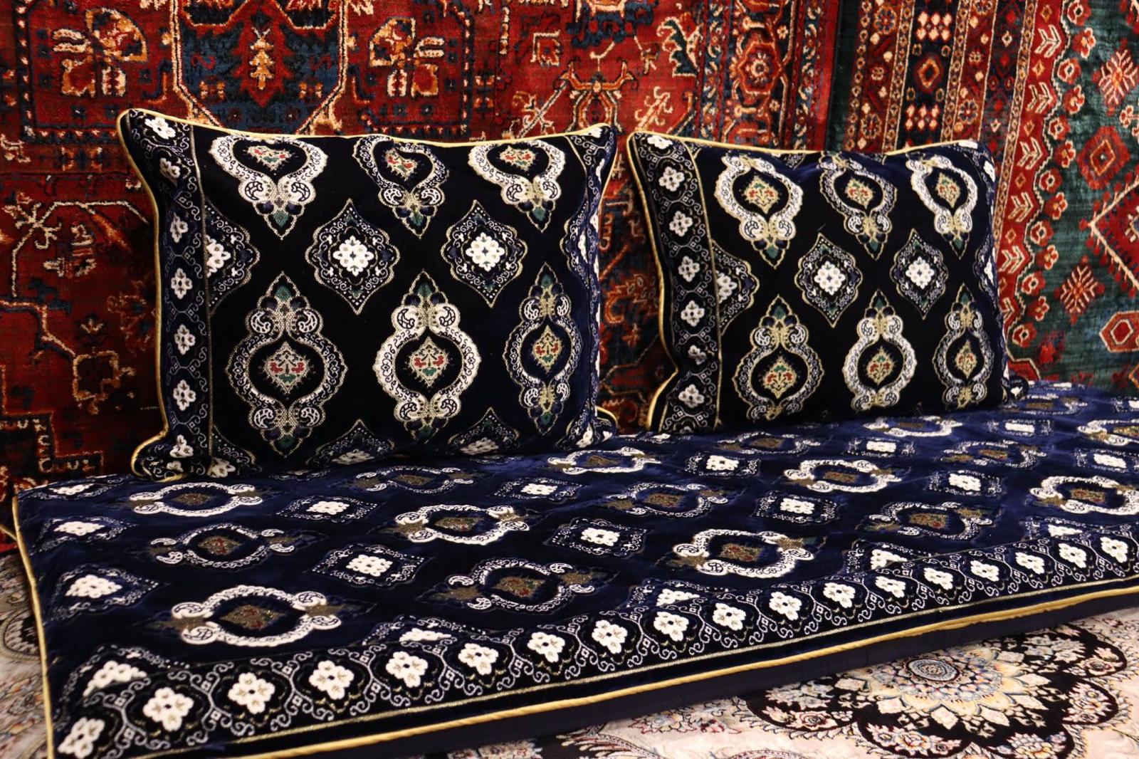 Dark Blue Customized Toshak Cover Set #005