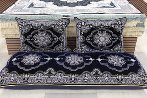 Dark Blue Customized Toshak Cover Set #006