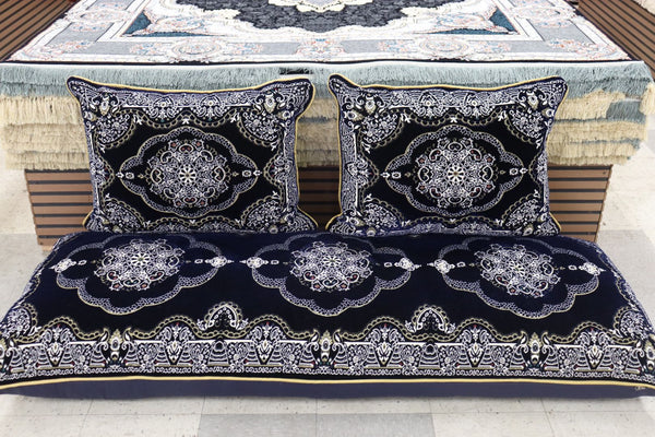 Dark Blue Customized Toshak Cover Set #006