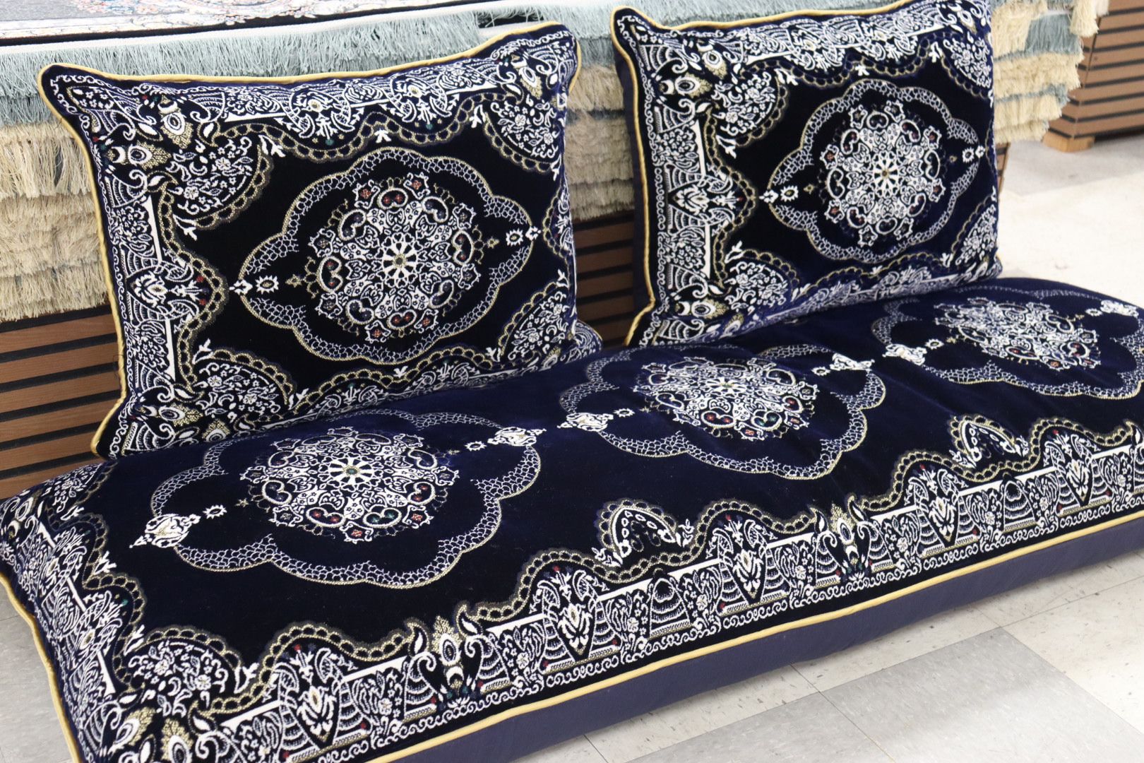 Dark Blue Customized Toshak Cover Set #006