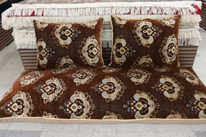 Creamy & Brown Customized Toshak Cover Set #020