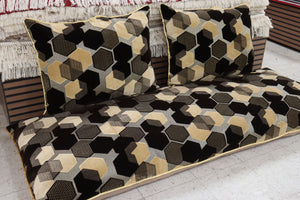 Creamy & Brown Customized Toshak Cover Set #022