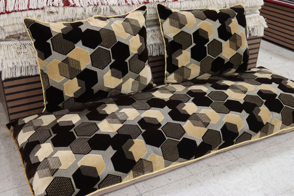 Creamy & Brown Customized Toshak Cover Set #022