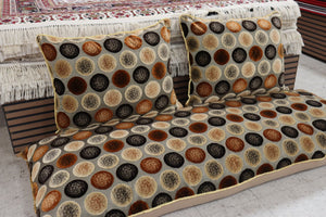 Creamy & Brown Customized Toshak Cover Set #023