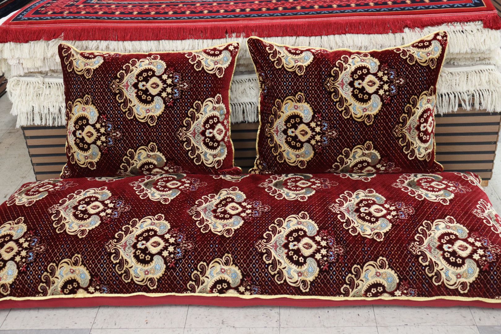 Red Customized Toshak Cover Set #028