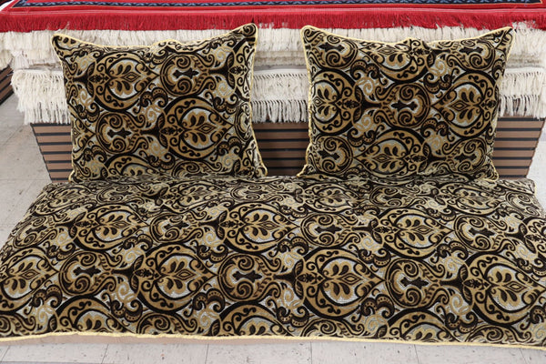 Creamy & Brown Customized Toshak Cover Set #030