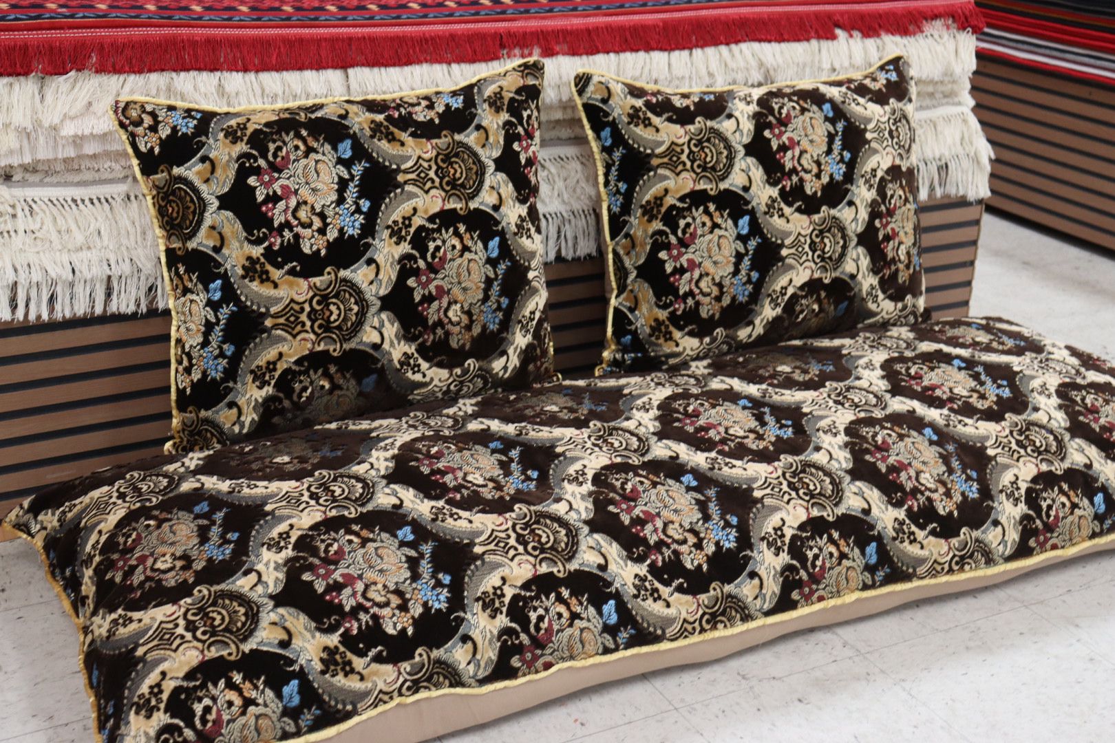 Creamy & Brown Customized Toshak Cover Set #029