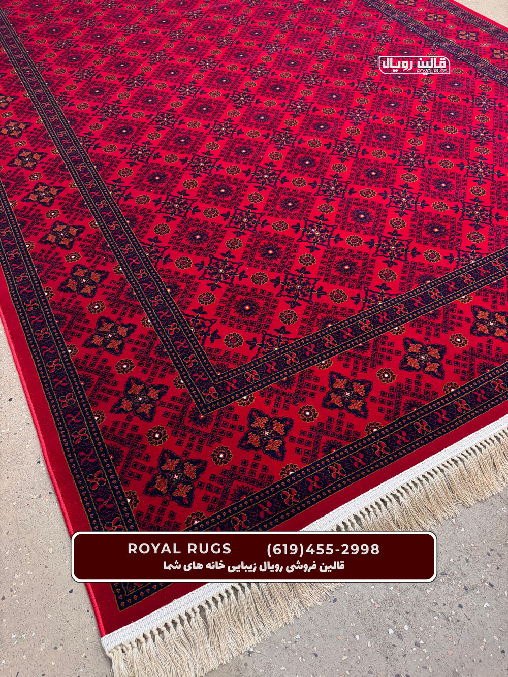 Red Color High Quality 1500 Reeds Kashan Design Machine Made Carpet #61211