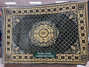 Grey Afghani Style Velvet Carpet Cover / Sarfarshi – 200 × 300 CM (#2003)