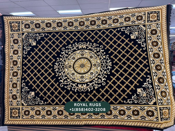 Brown Afghani Style Velvet Carpet Cover / Sarfarshi – 200 × 300 CM (#2004)