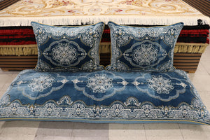 ‌Blue Customized Toshak Cover Set #060