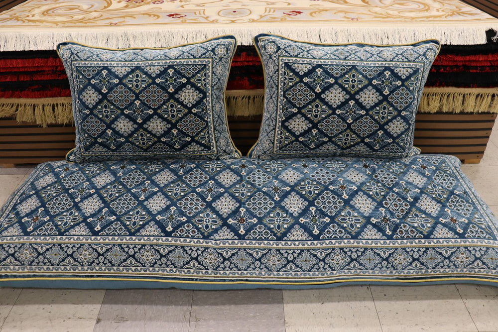 ‌Blue Customized Toshak Cover Set #061