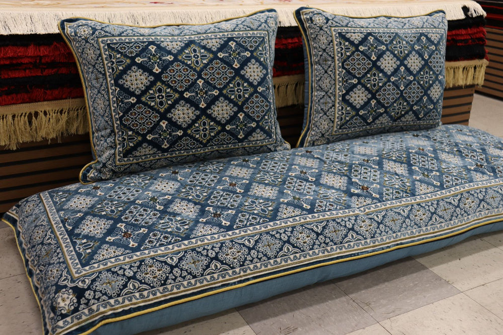 ‌Blue Customized Toshak Cover Set #061