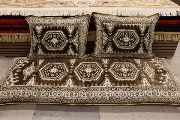 ‌Brown Customized Toshak Cover Set #069