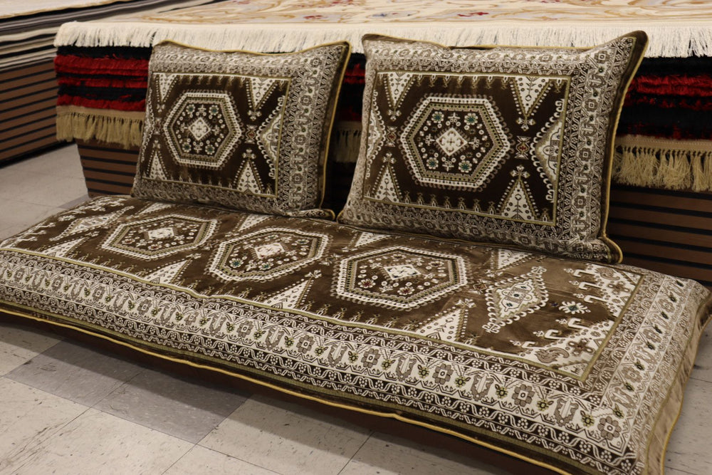‌Brown Customized Toshak Cover Set #069