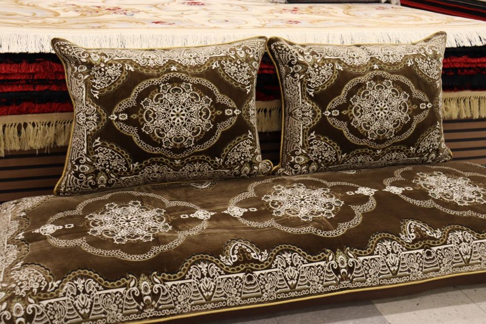 ‌Brown Customized Toshak Cover Set #068