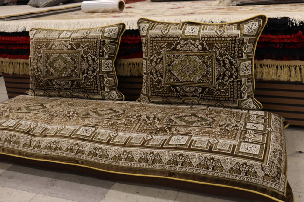 ‌Brown Customized Toshak Cover Set #070