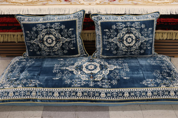 ‌Blue Customized Toshak Cover Set #062