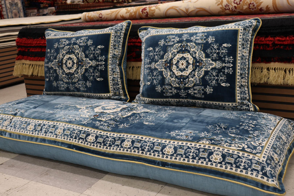‌Blue Customized Toshak Cover Set #062
