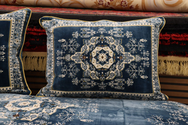‌Blue Customized Toshak Cover Set #062