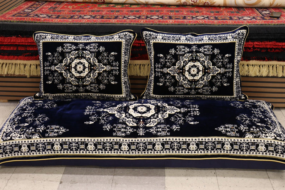 Dark Blue Customized Toshak Cover Set #046