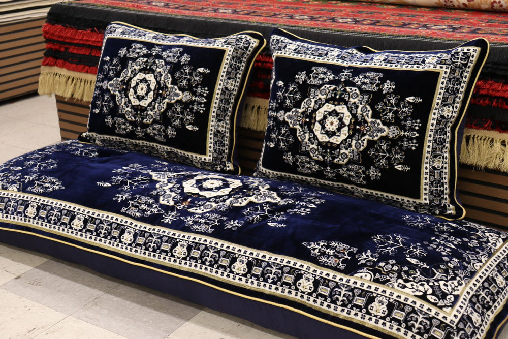 Dark Blue Customized Toshak Cover Set #046