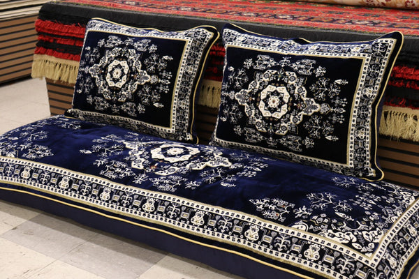 Dark Blue Customized Toshak Cover Set #046