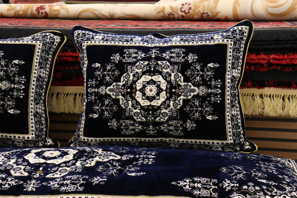 Dark Blue Customized Toshak Cover Set #046