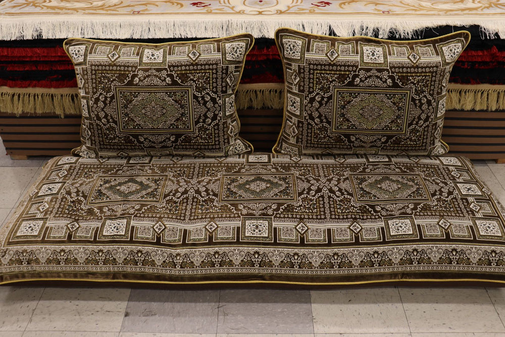 ‌Brown Customized Toshak Cover Set #070