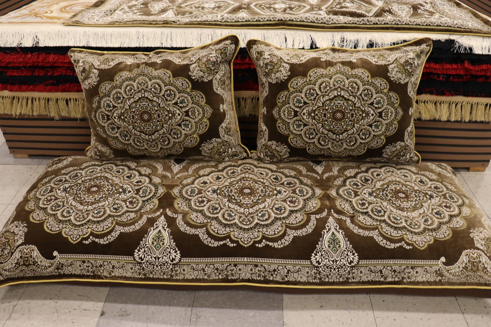 ‌Brown Customized Toshak Cover Set #071
