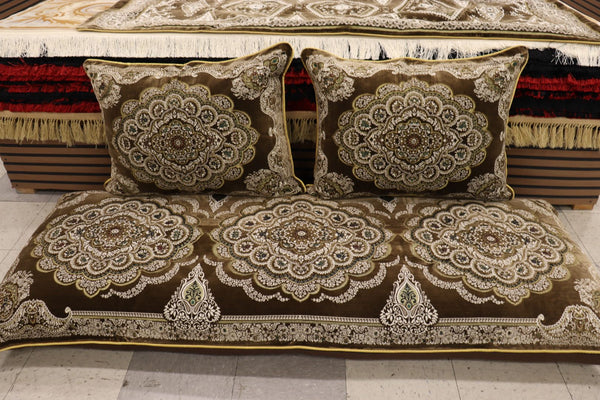 ‌Brown Customized Toshak Cover Set #071