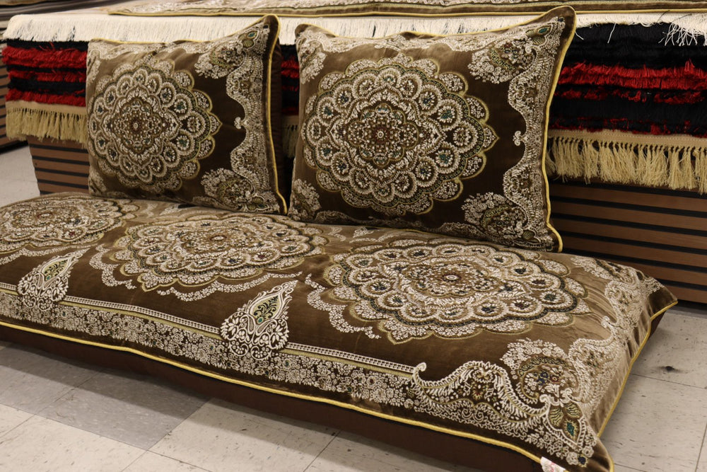‌Brown Customized Toshak Cover Set #071