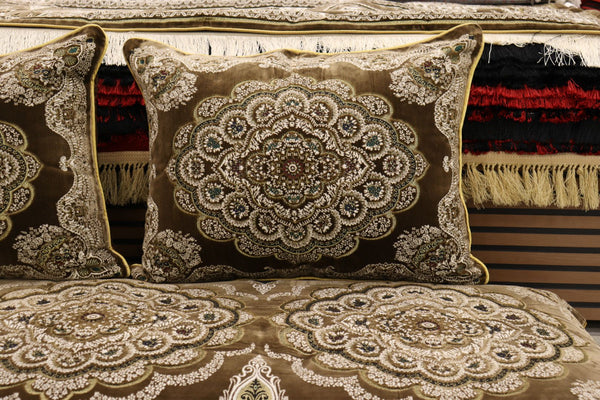 ‌Brown Customized Toshak Cover Set #071