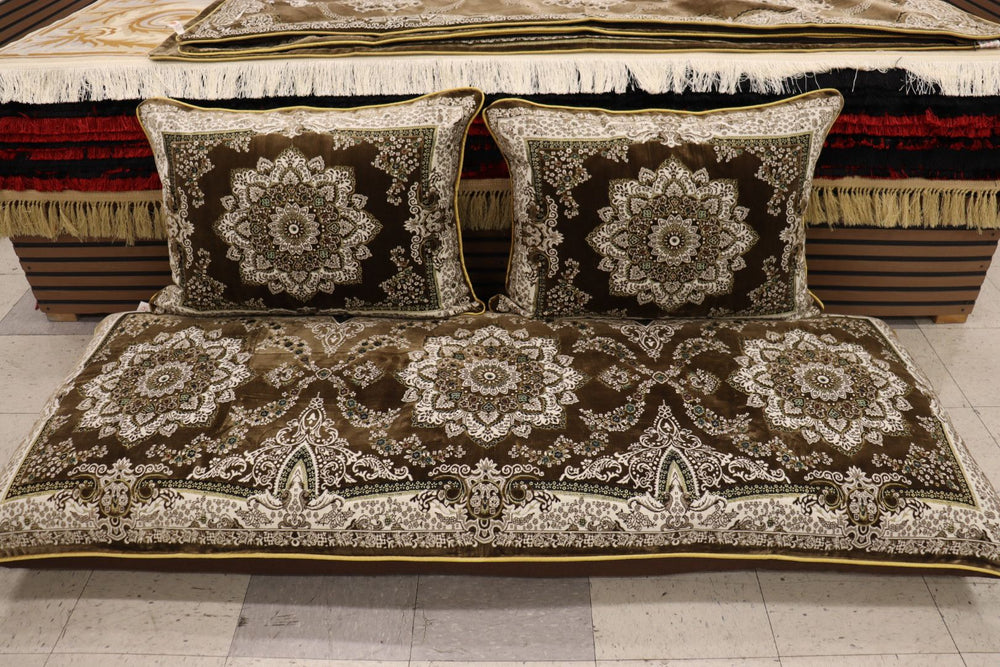 ‌Brown Customized Toshak Cover Set #072