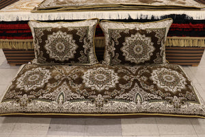 ‌Brown Customized Toshak Cover Set #072