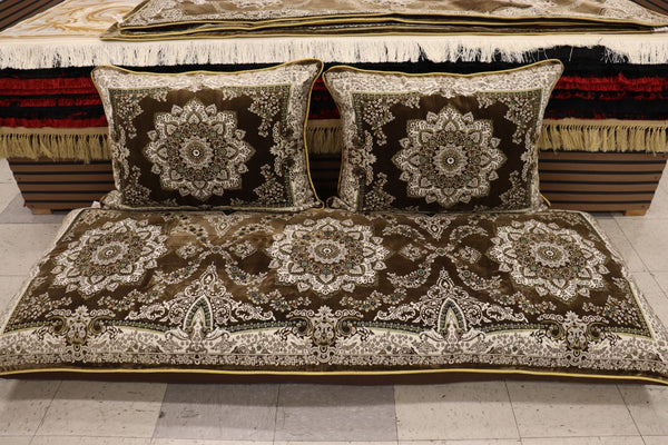 ‌Brown Customized Toshak Cover Set #072
