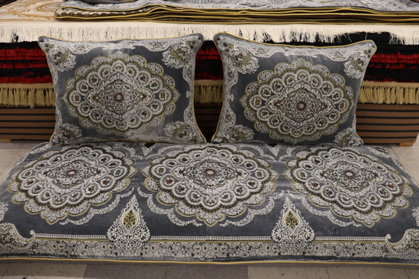 Grey Customized Toshak Cover Set #058