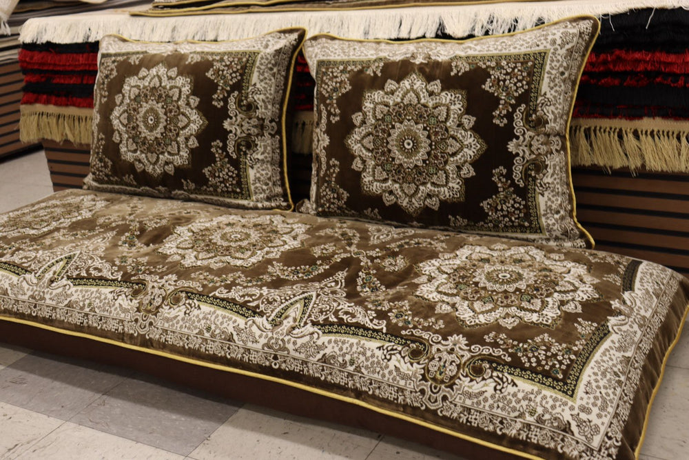 ‌Brown Customized Toshak Cover Set #072