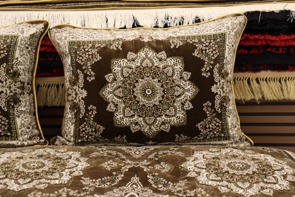 ‌Brown Customized Toshak Cover Set #072