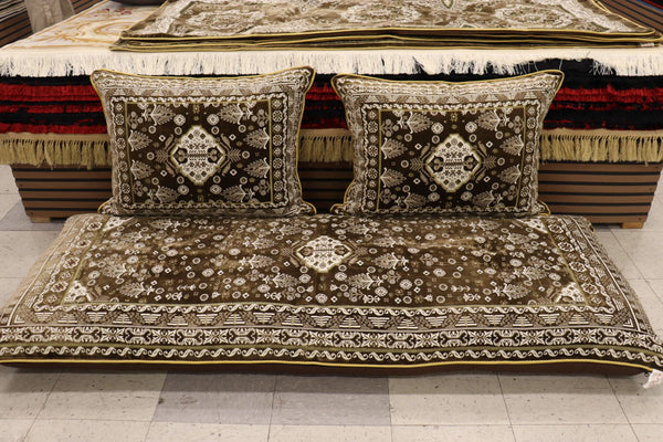 ‌Brown Customized Toshak Cover Set #073