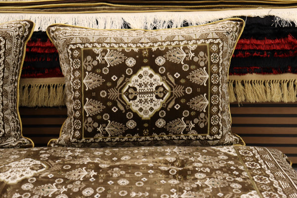 ‌Brown Customized Toshak Cover Set #073