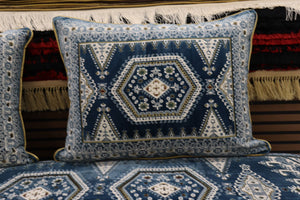 ‌Blue Customized Toshak Cover Set #064