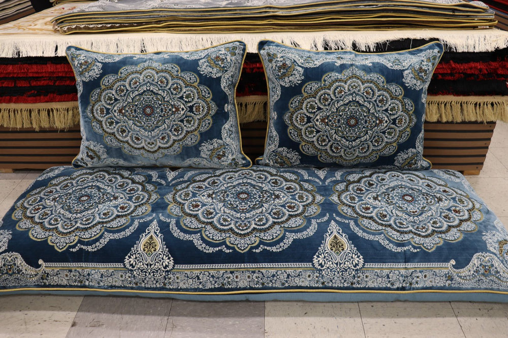 ‌Blue Customized Toshak Cover Set #063