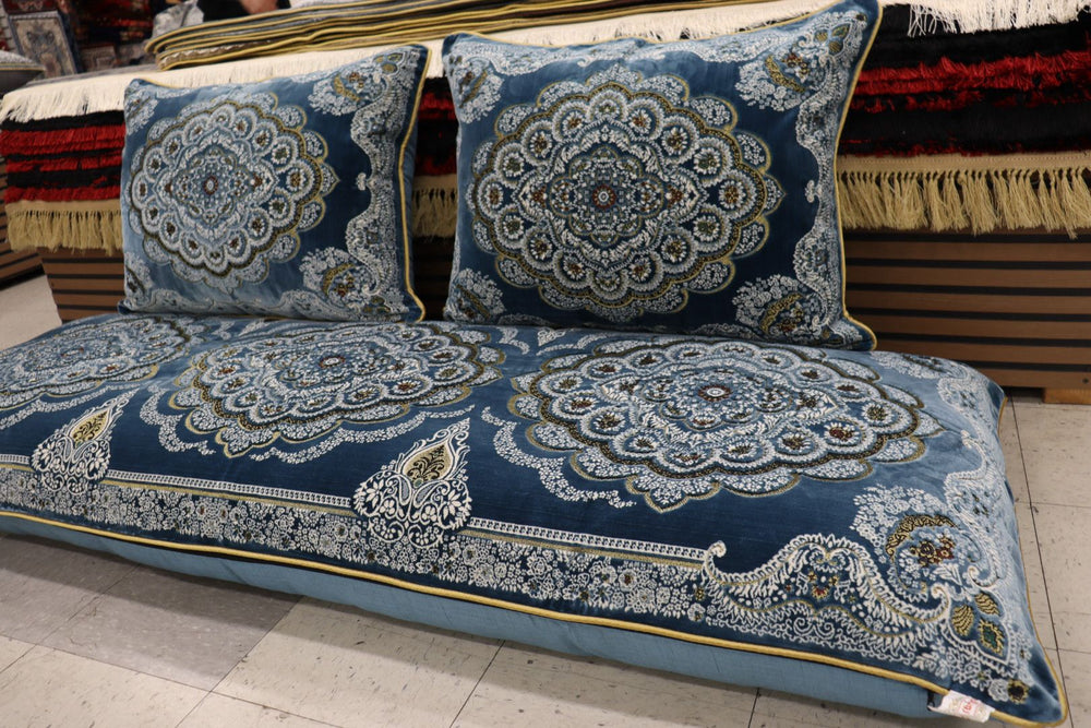 ‌Blue Customized Toshak Cover Set #063
