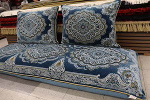 ‌Blue Customized Toshak Cover Set #063