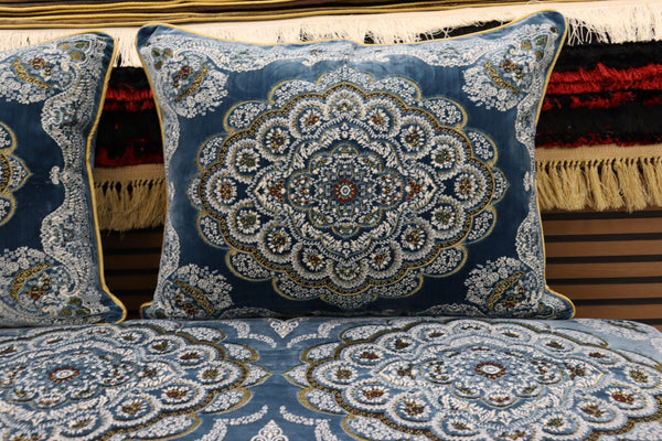 ‌Blue Customized Toshak Cover Set #063
